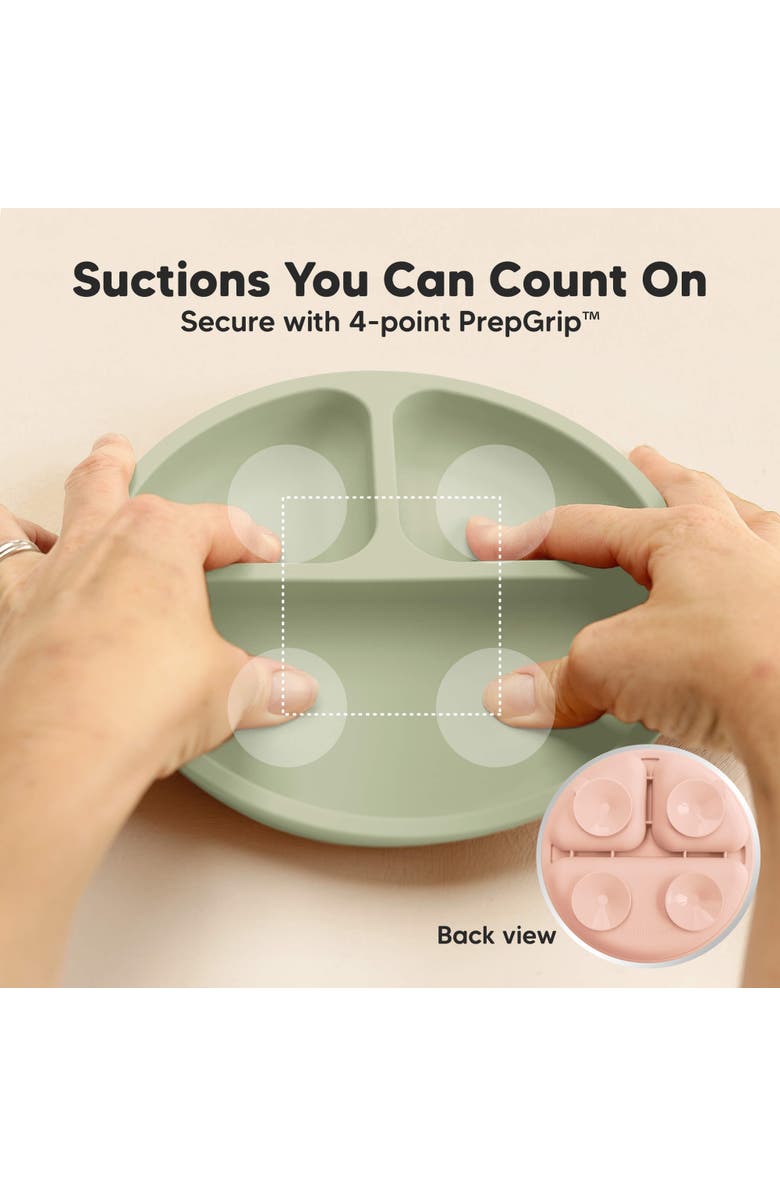 KeaBabies 3-Pack Prep Silicone Suction Plates, Alternate, color, Macaron