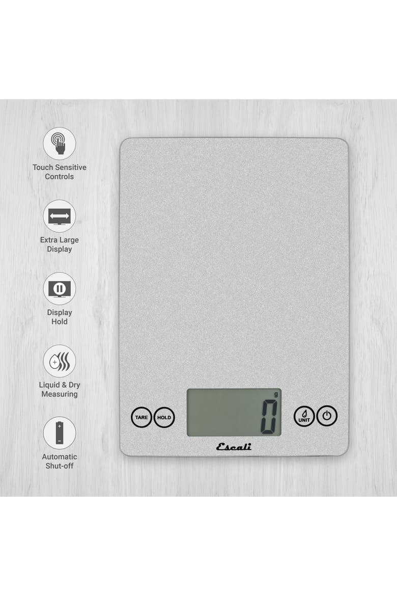 Arti Glass Digital Scale, Alternate, color, Shiny Silver