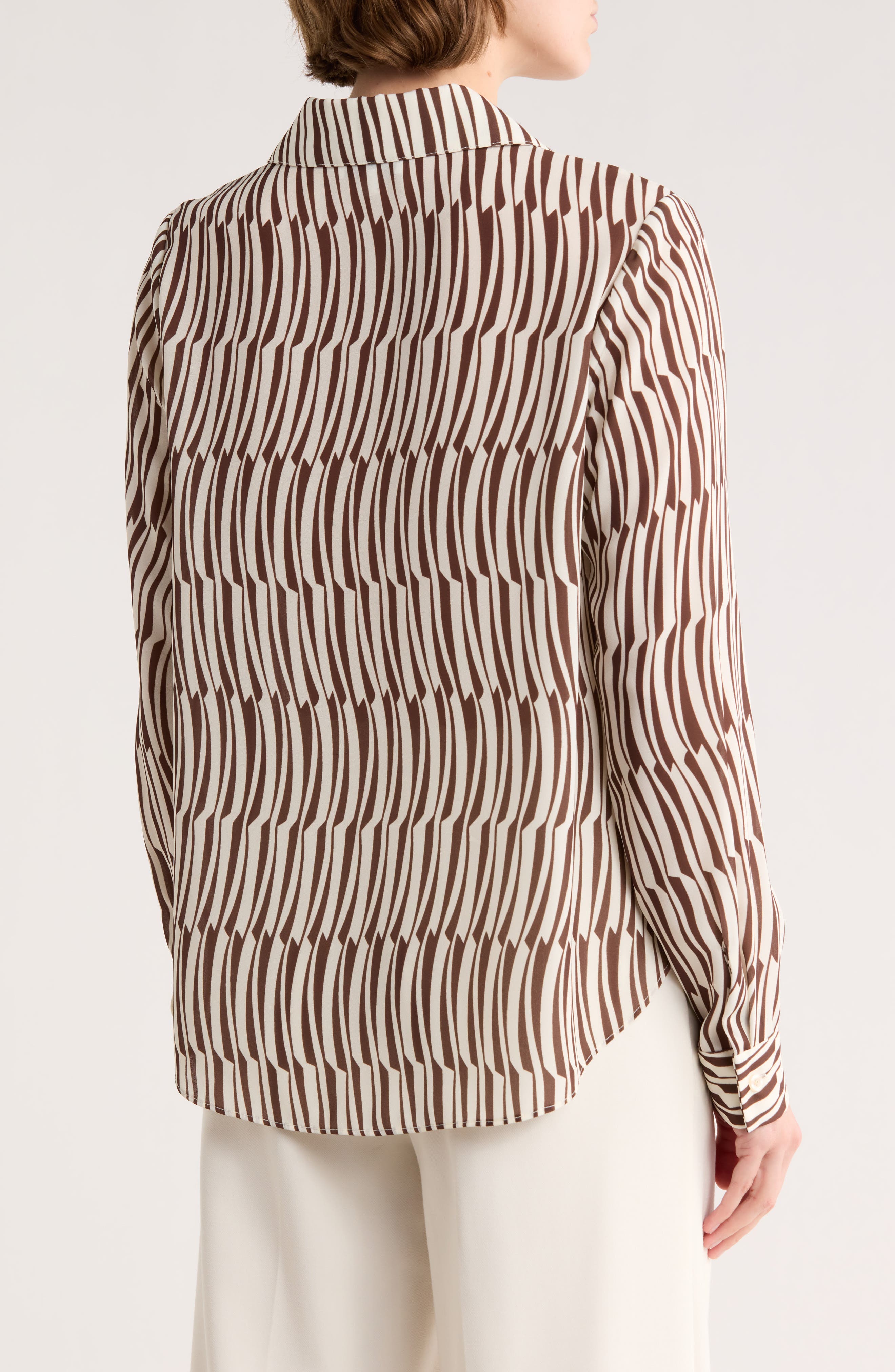 Crossover Long Sleeve High-Low Top - image 4