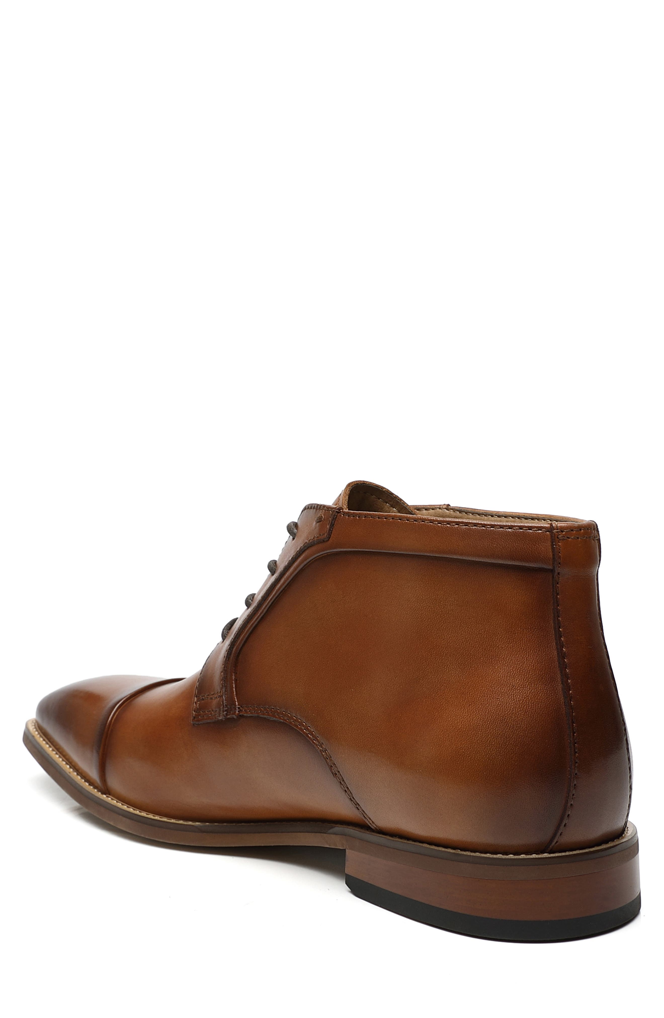 Across II Cap Toe Chukka Boot, Alternate, color, COGNAC