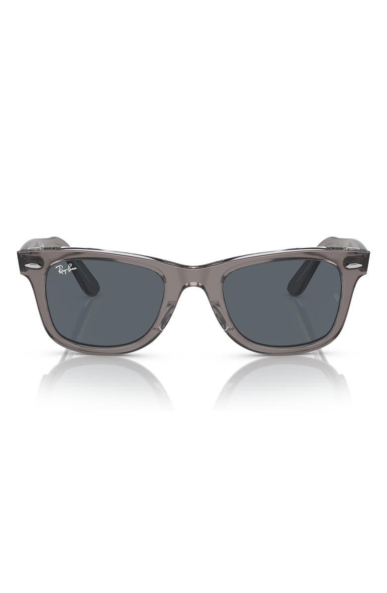 Ray-Ban 52mm Square Sunglasses, Main, color, Grey/Navy