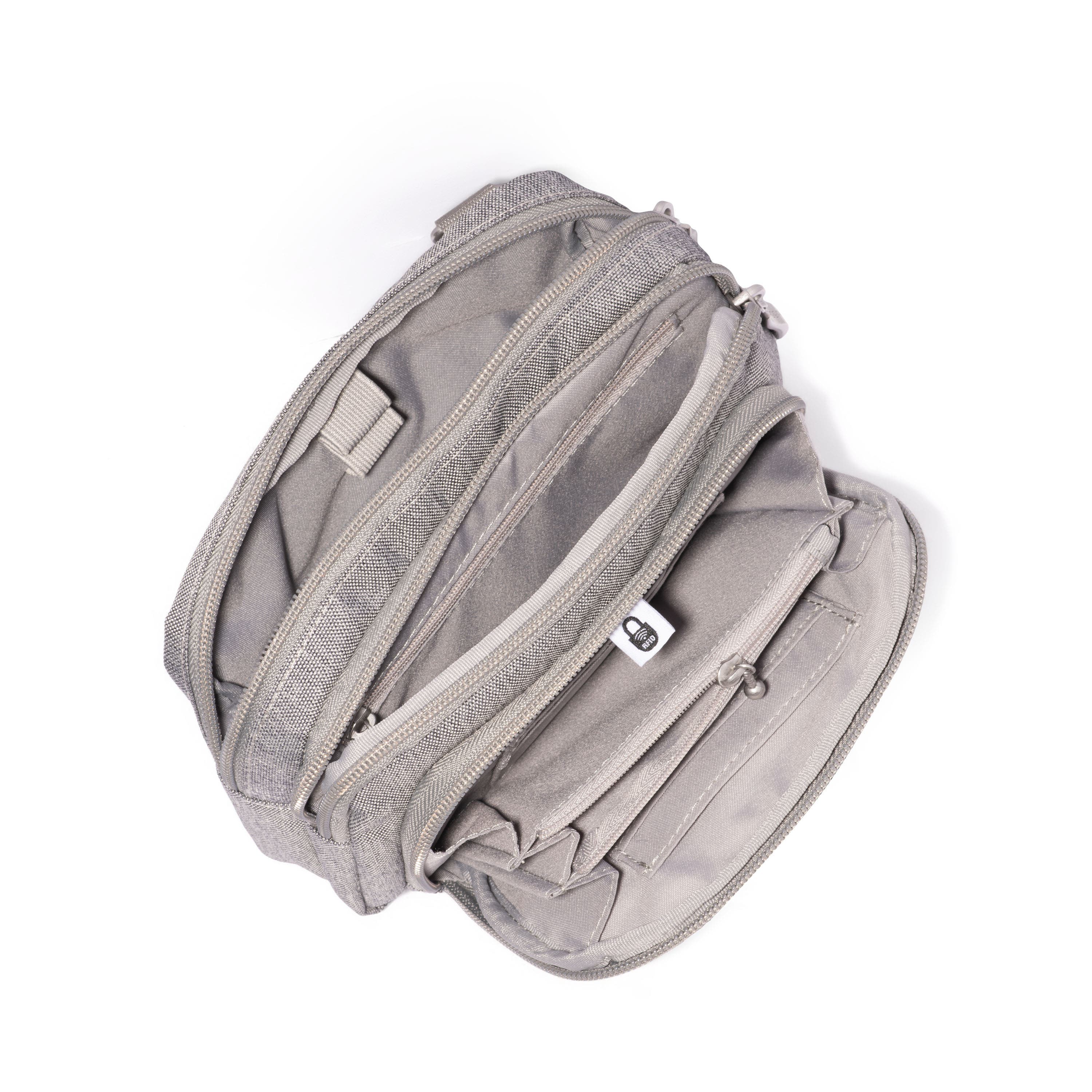 Trifecta RFID Wallet Crossbody Bag, Alternate, color, STONE HERITAGE