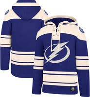 '47 Men's '47 Blue Tampa Bay Lightning Superior Lacer Pullover Hoodie