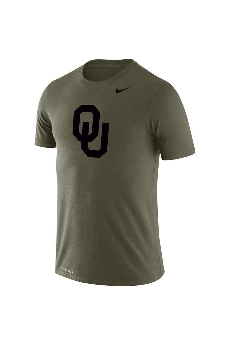 Men's Nike Olive Oklahoma Sooners Tonal Logo Legend Performance T-Shirt, Alternate, color, Olive
