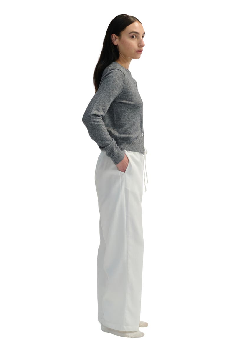 Almina Concept Front Tie Linen Pants, Alternate, color, White