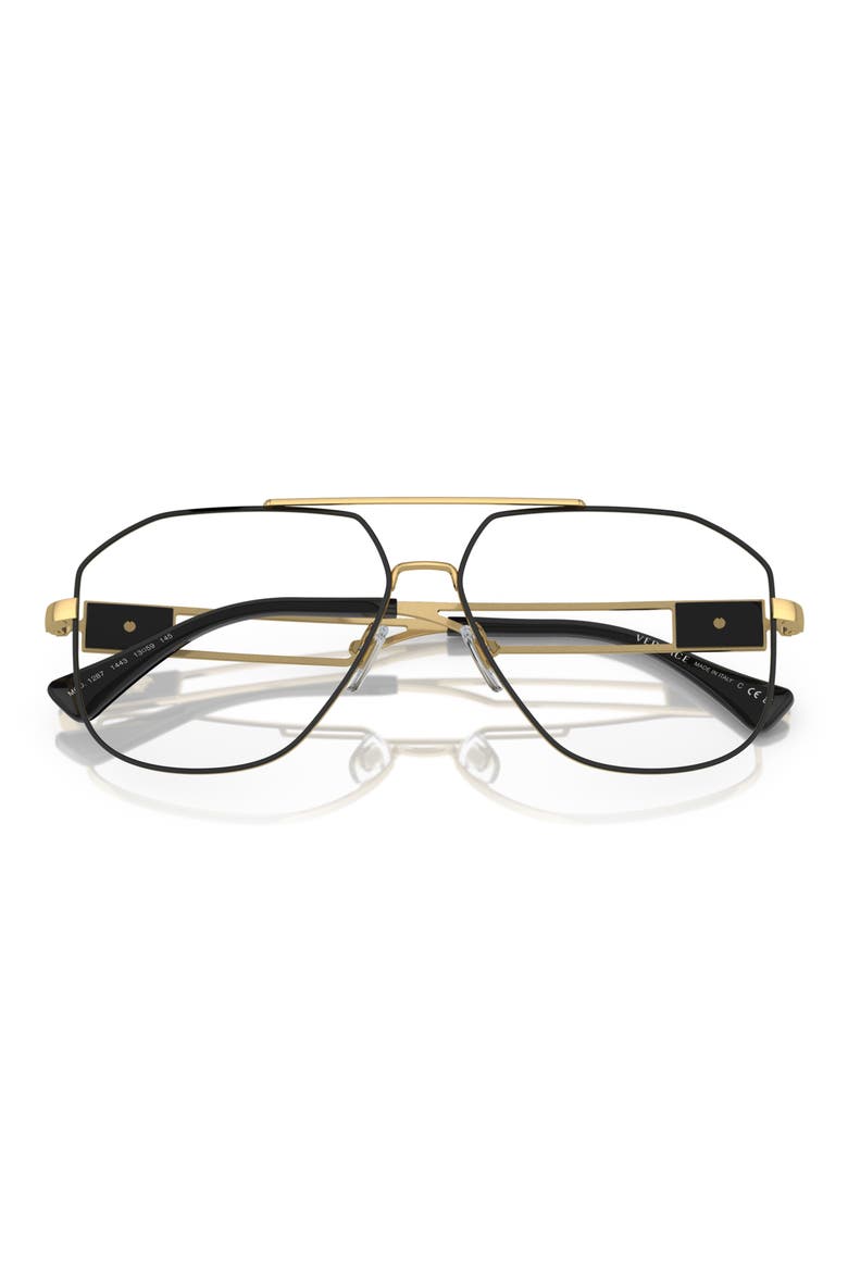 59mm Pilot Optical Glasses, Alternate, color, BLACK GOLD