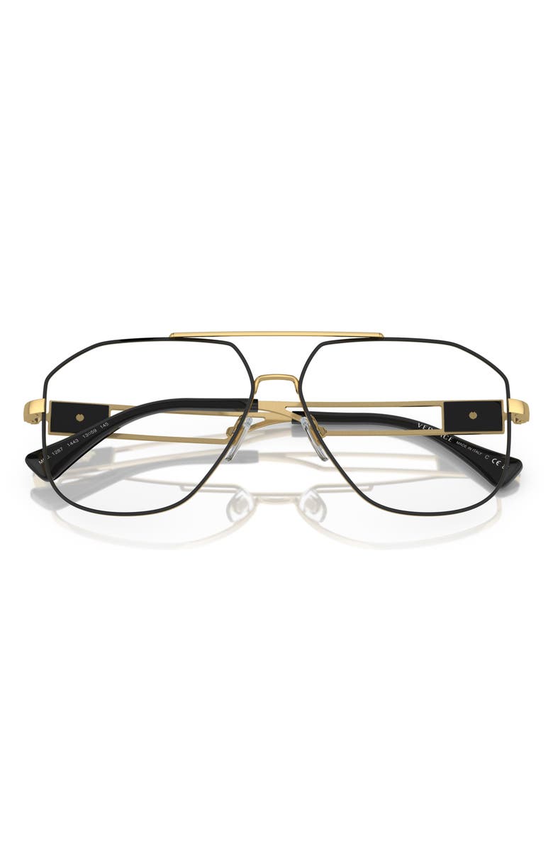 Versace 59mm Pilot Optical Glasses, Alternate, color, 