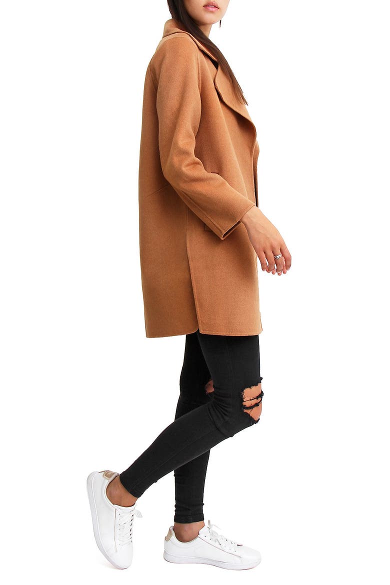 Ex Boyfriend Wool Coat, Alternate, color, CAMEL