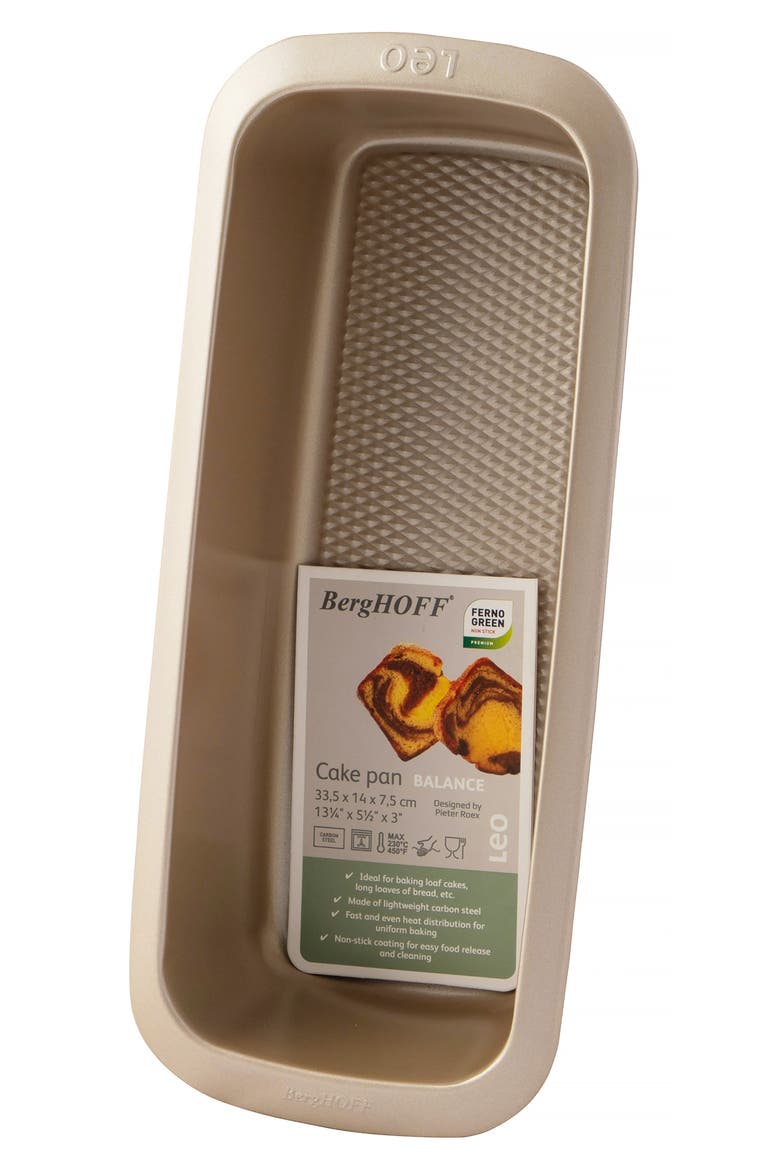 Leo Balance 12" Loaf Pan, Alternate, color, GOLDEN