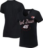 G-III 4HER BY CARL BANKS Women's G-III 4Her by Carl Banks Black Kurt Busch Bump & Run V-Neck T-Shirt