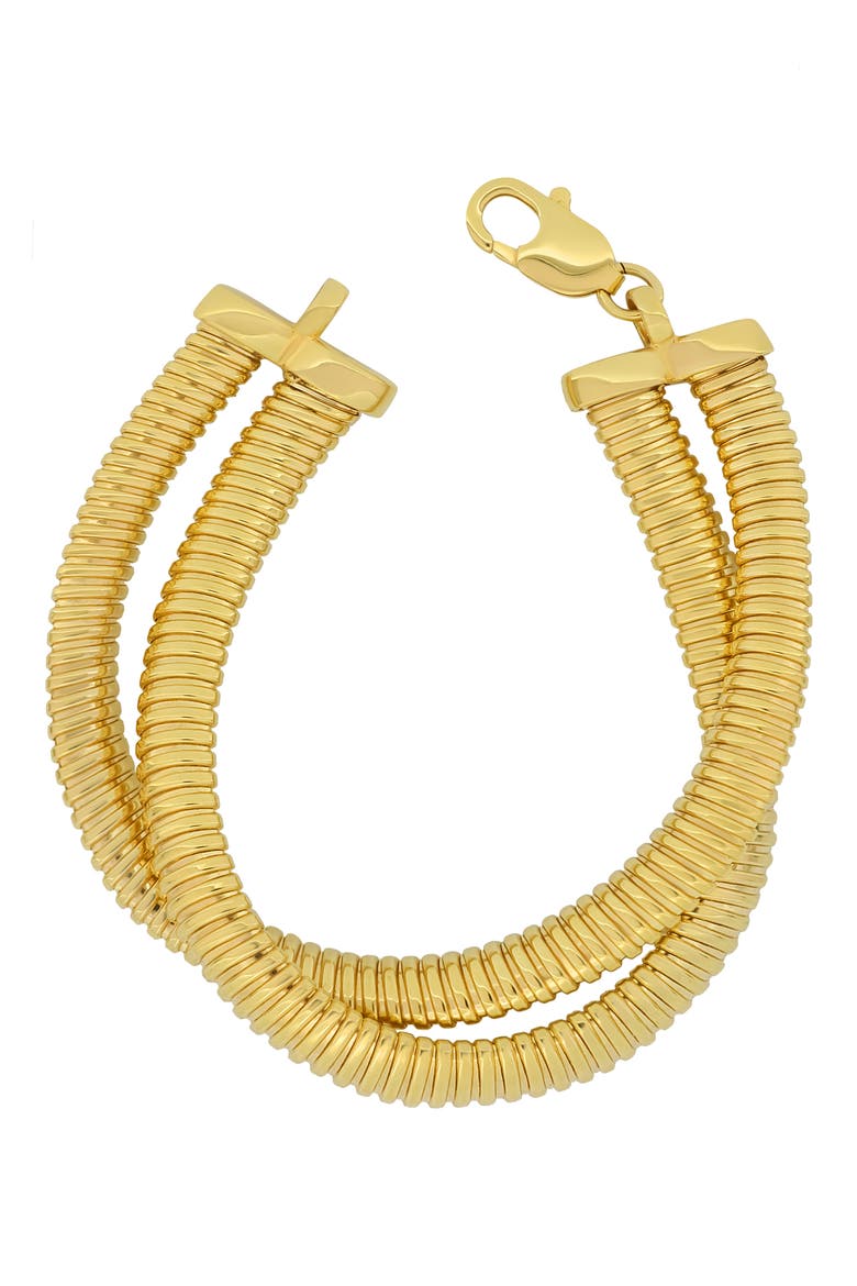 14K Tubogas Chain Bracelet (Nordstrom Exclusive), Main, color, 14K YELLOW GOLD
