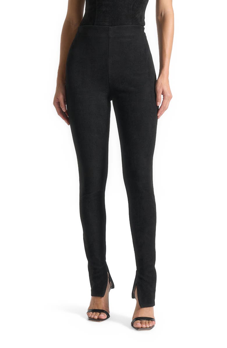 Manière De Voir Suede Leggings, Main, color,