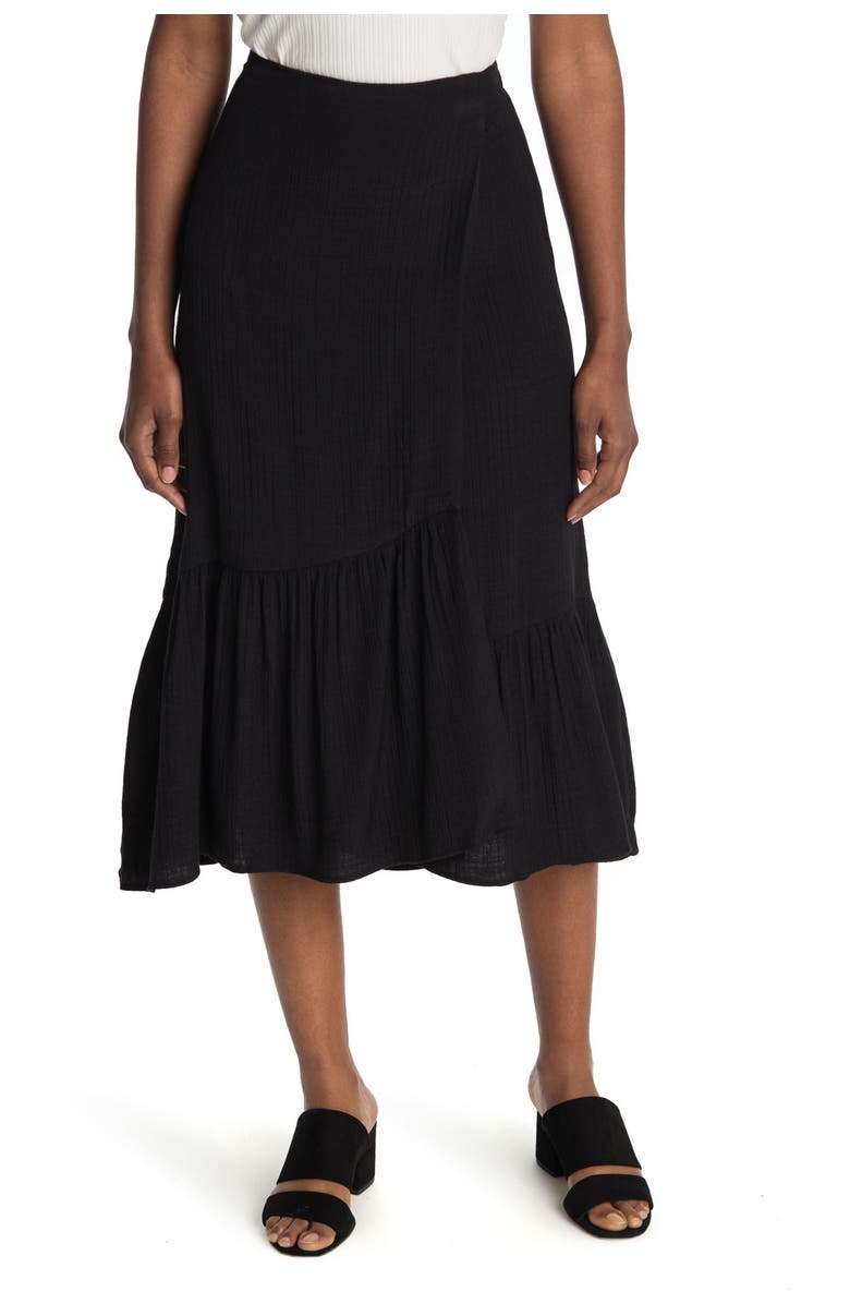 NANETTE NANETTE FOOTWR Ruffle Midi Skirt, Alternate, color,