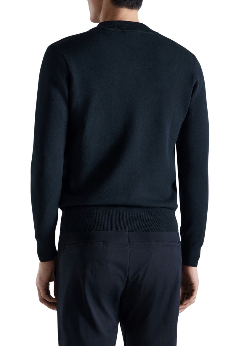 Comfort Quarter Zip Sweater, Alternate, color, NAVY