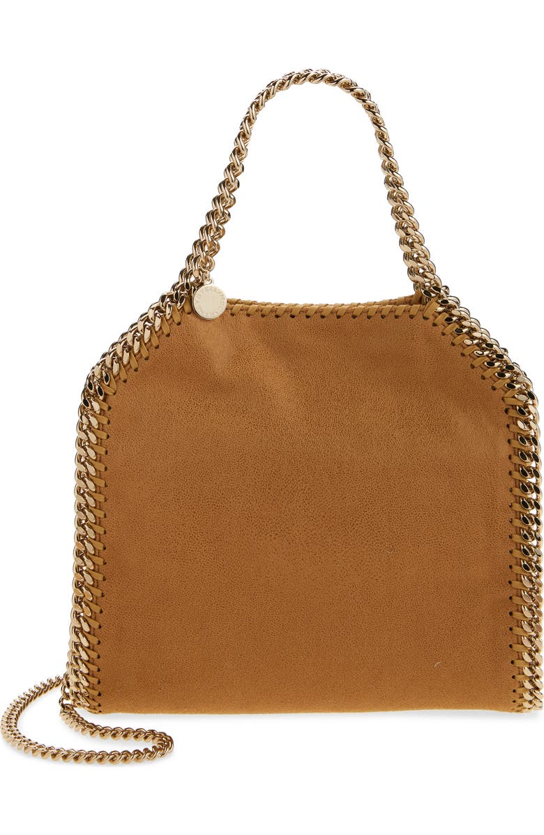 Stella McCartney Mini Falabella Shaggy Dear Faux Leather Tote, Main, color,