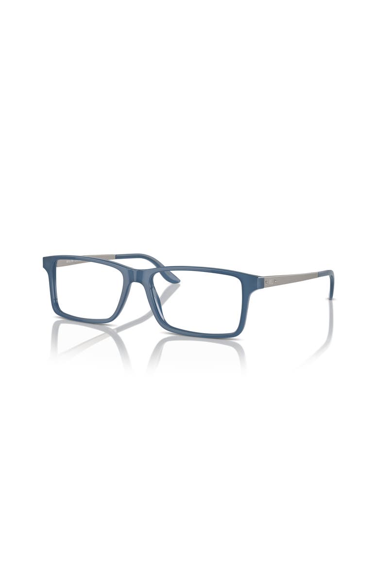 55mm Rectangle optical glasses, Main, color, Blue