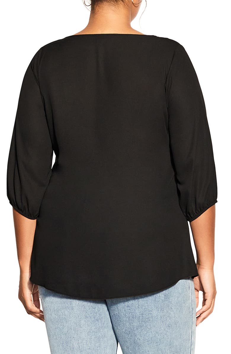 City Chic Zip Fling Top, Alternate, color,