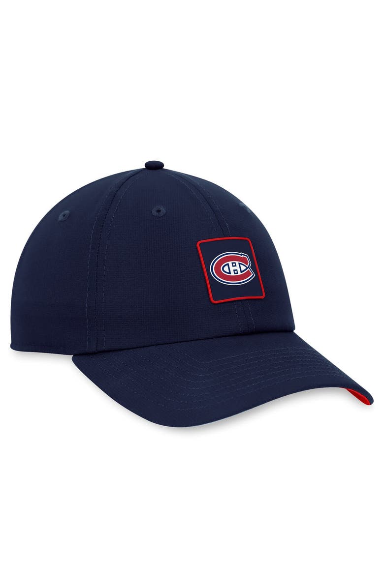 FANATICS Men's Fanatics Branded  Navy Montreal Canadiens Authentic Pro Rink Adjustable Hat, Alternate, color, 
