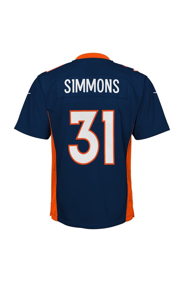 Nike Youth Nike Justin Simmons Navy Denver Broncos Game Jersey, Alternate, color, 