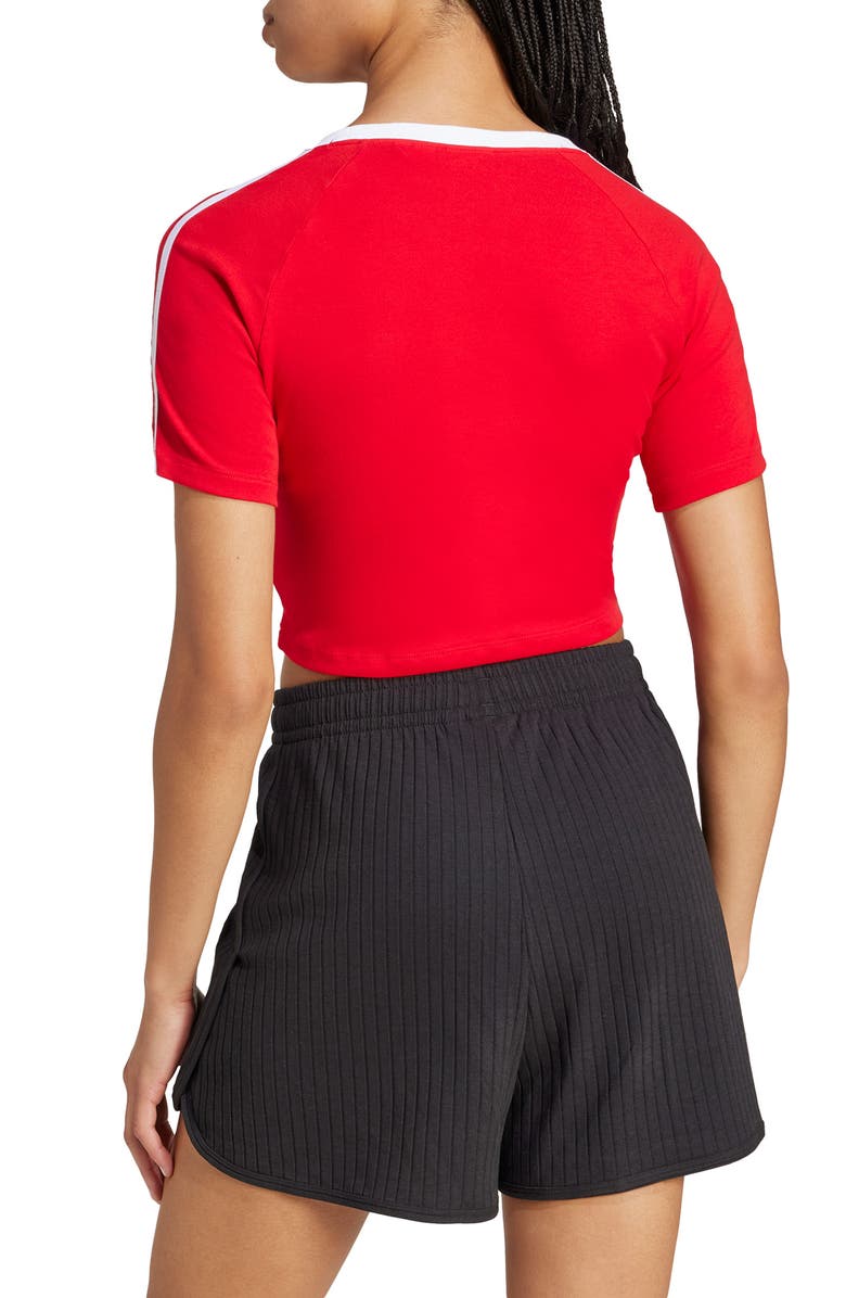 adidas 3-Stripes Baby Tee, Alternate, color, 