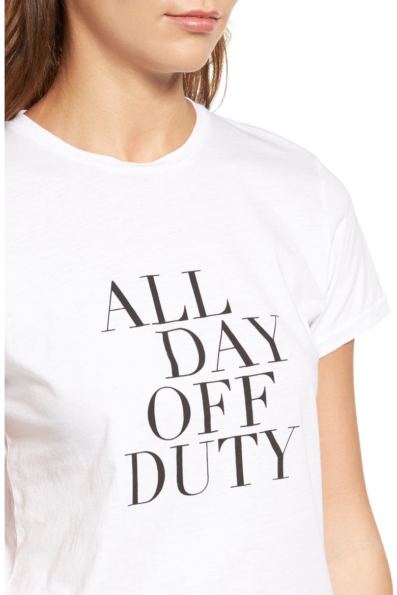 All Day Off Duty Cotton Tee, Alternate, color, WHITE