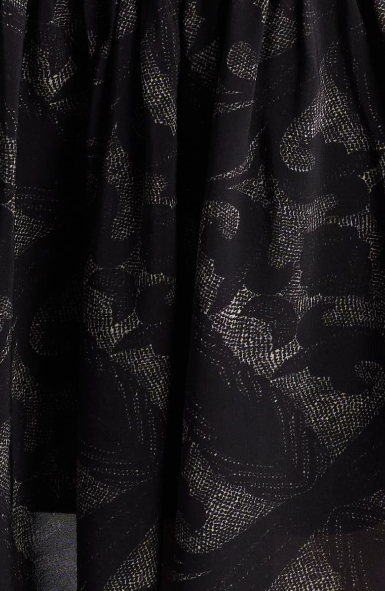 KOBI HALPERIN Landry Long Sleeve Leaf Print Dress, Alternate, color,