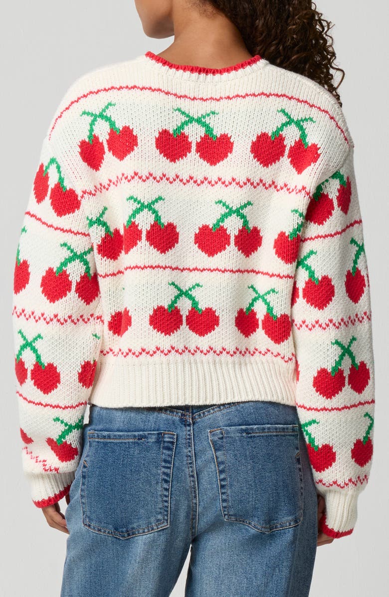 Florence by Mills Cherry Crewneck Crop Sweater, Alternate, color, Jet Stream