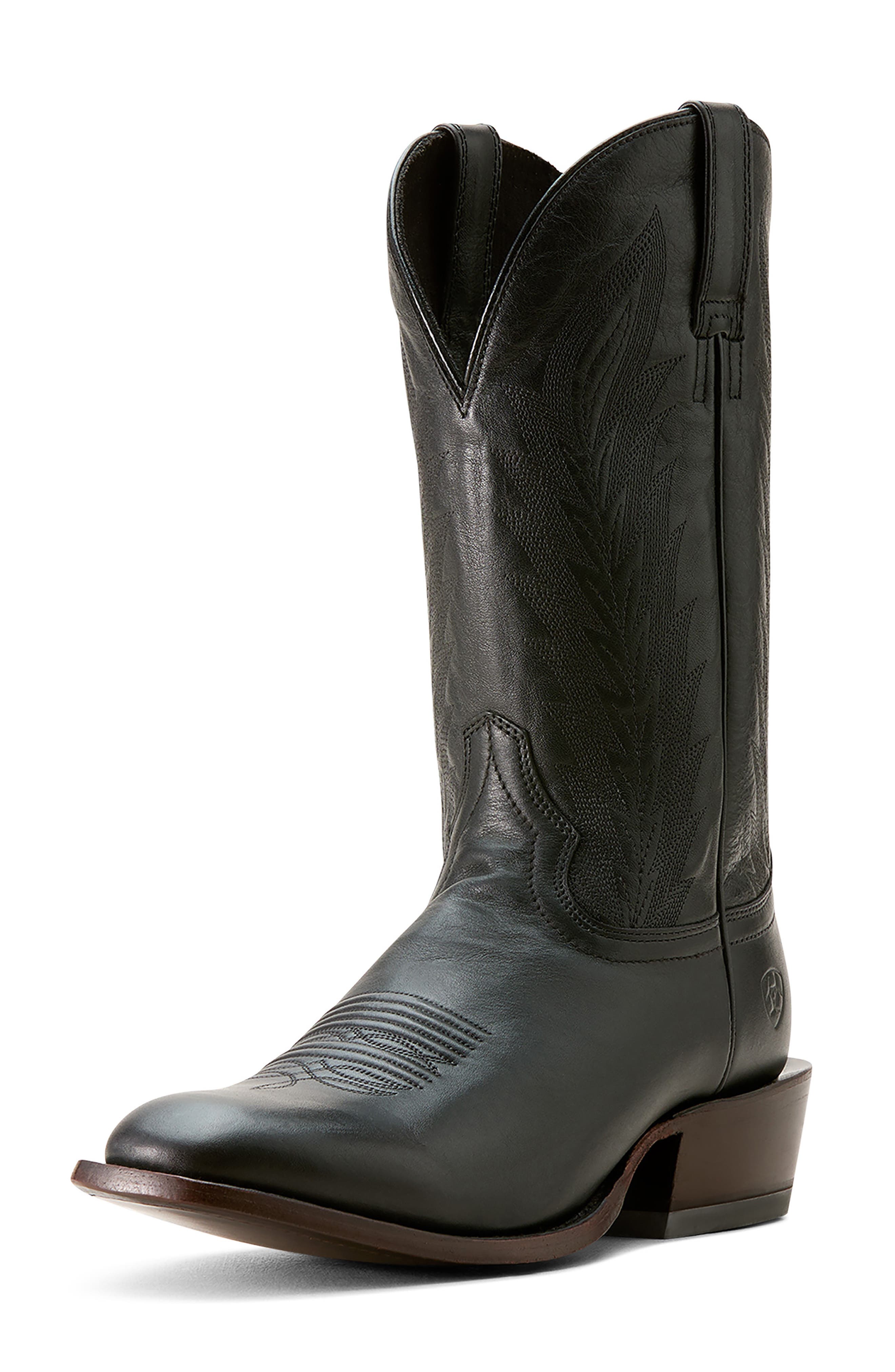 Ariat Willie Western Boot, Main, color, Midnight Black
