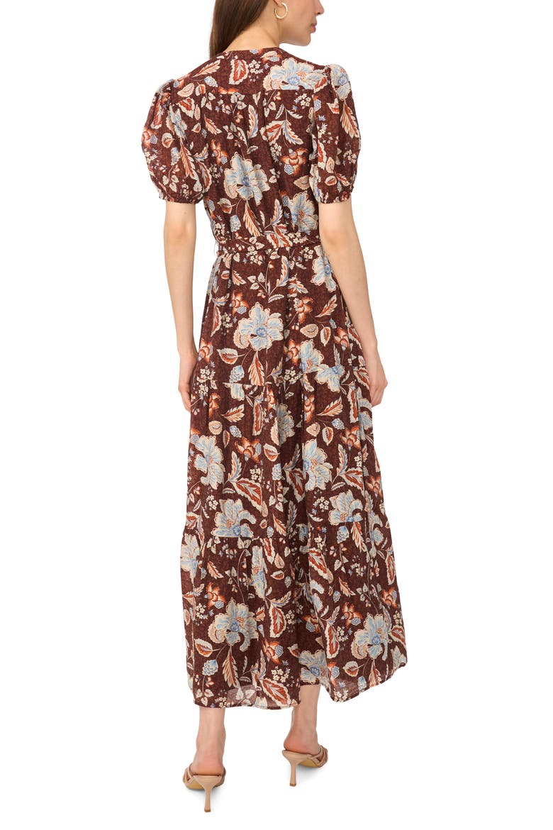Belted Maxi Dress, Alternate, color, CHOCOLATE FONDANT