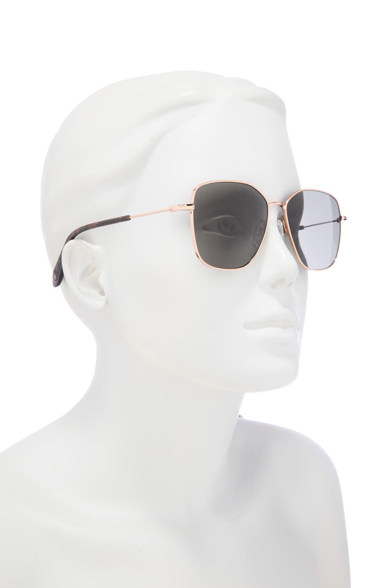 rag & bone 57mm Square Sunglasses, Alternate, color, 