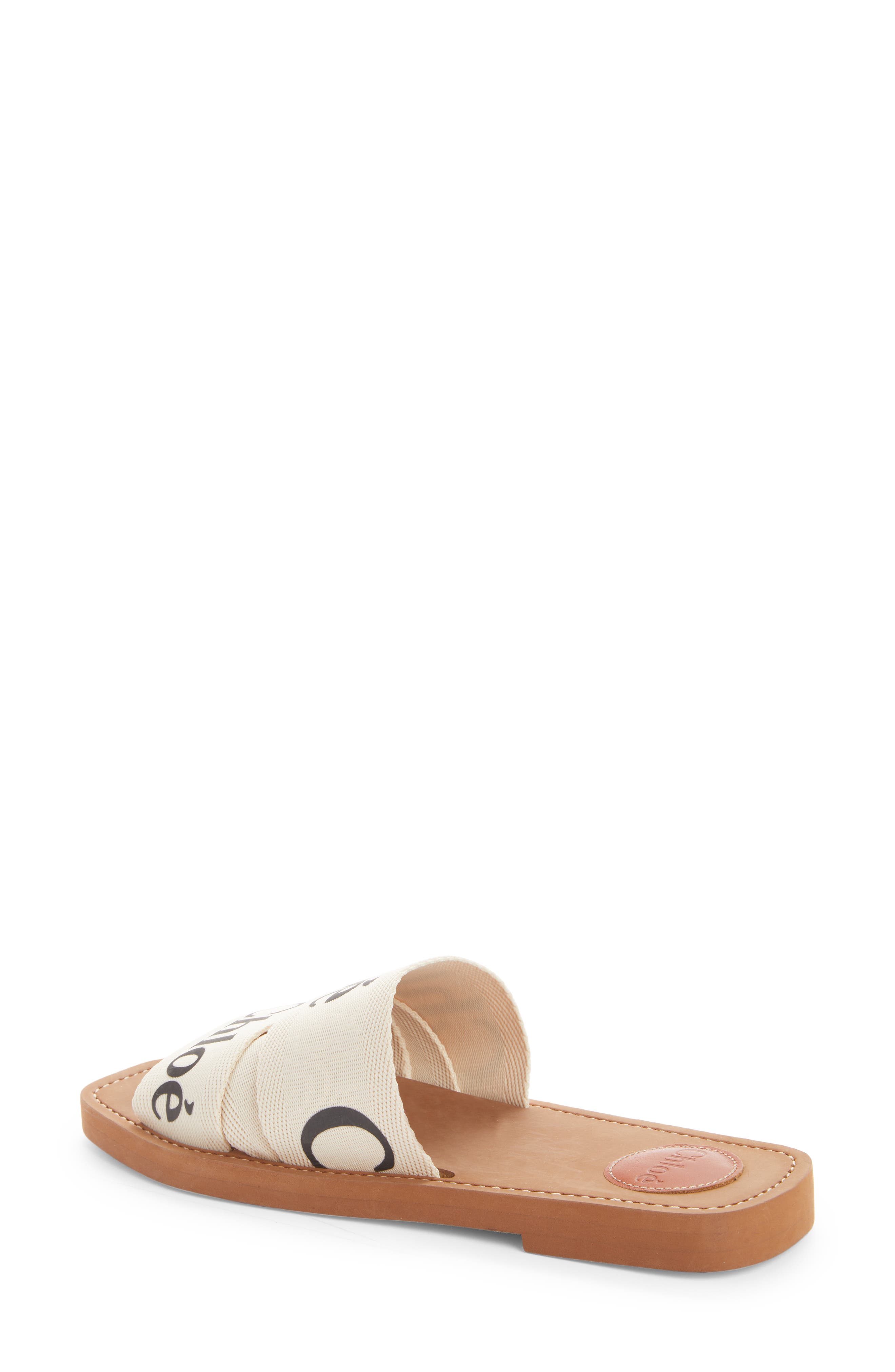 Logo Slide Sandal, Alternate, color, WHITE