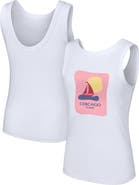 LUSSO Women's Lusso Style  White Chicago Cubs Lindy Tank Top
