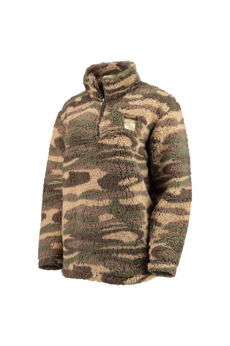 Women's G-III Sports by Carl Banks Camo New York Rangers Sherpa Quarter-Zip Jacket, Alternate, color, Camo