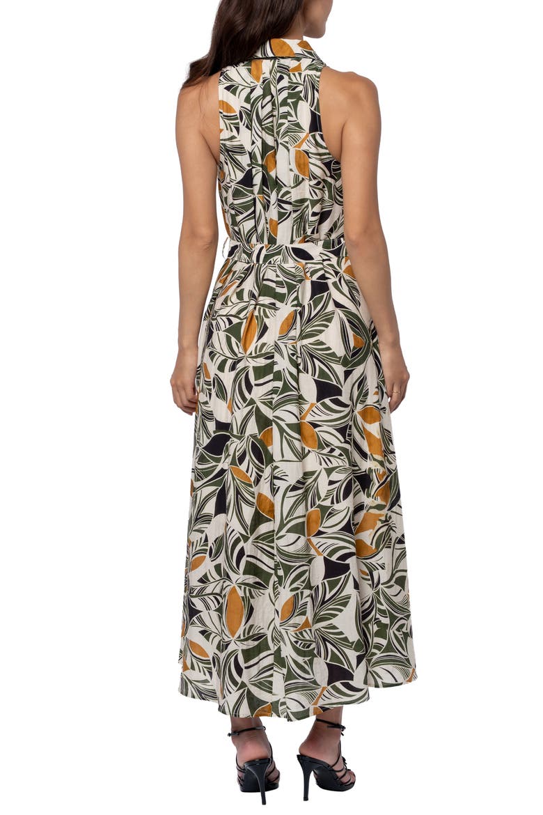 Hattie Floral Sleeveless Shirtdress, Alternate, color, CREAM MULTI