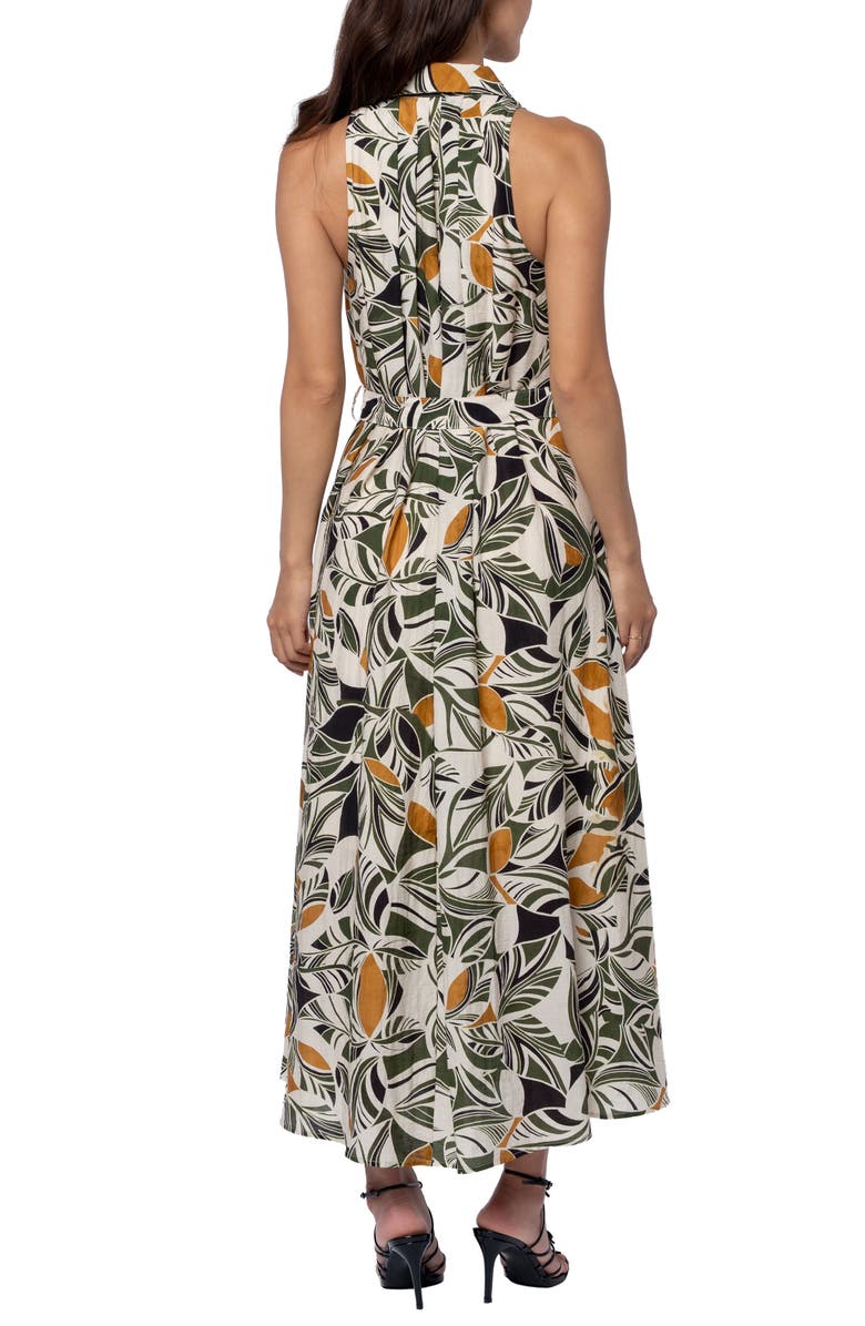 CIEBON Hattie Floral Sleeveless Shirtdress, Alternate, color, Cream Multi