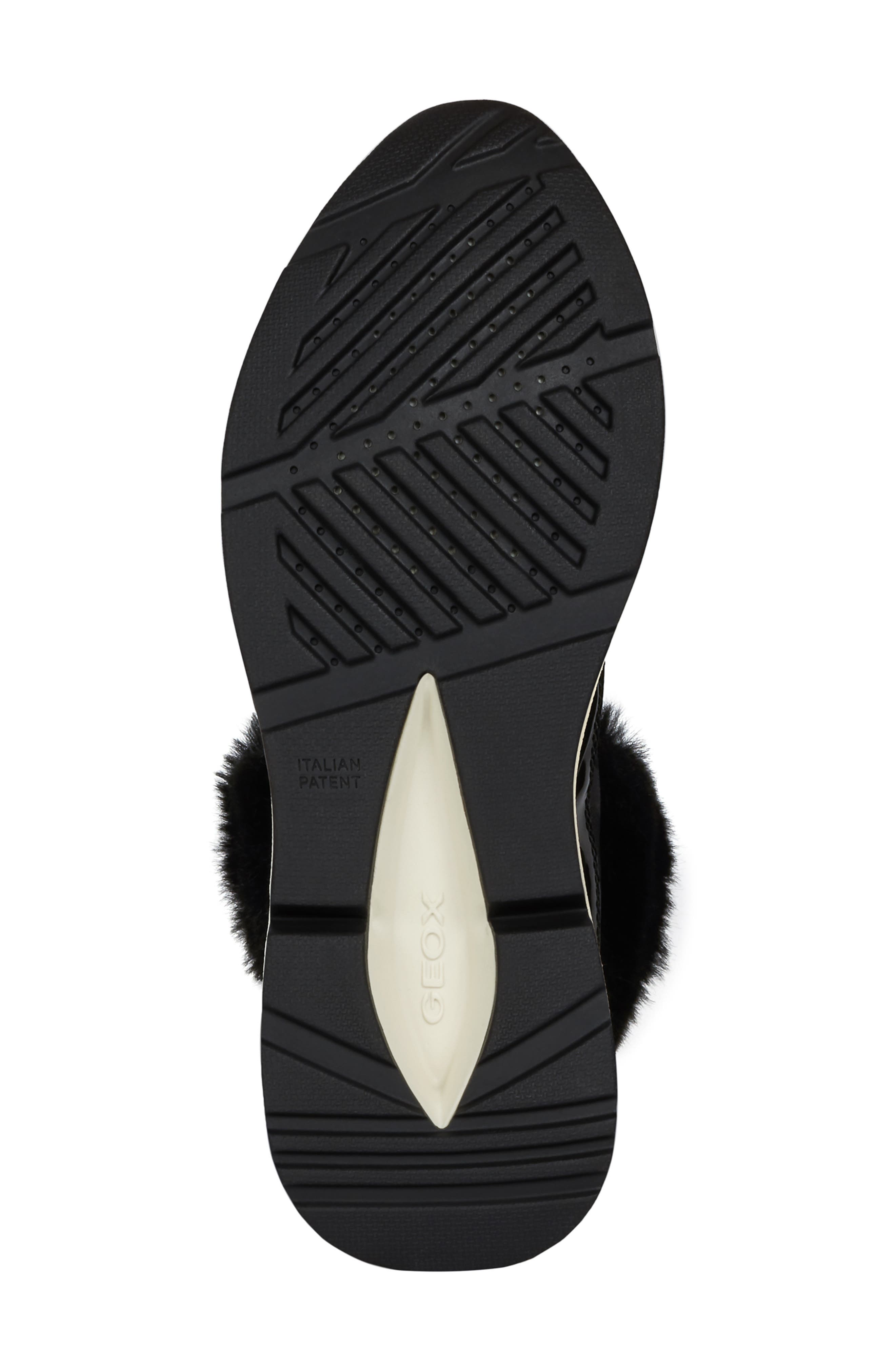 Geox Backsie Amphibiox Waterproof Faux Fur Trim Sneaker Boot, Alternate, color, 