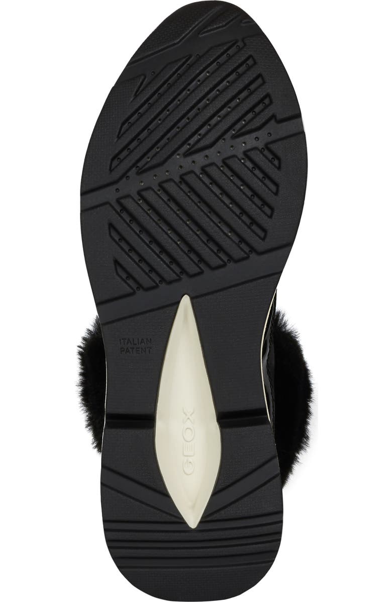 Geox Backsie Amphibiox Waterproof Faux Fur Trim Sneaker Boot, Alternate, color,