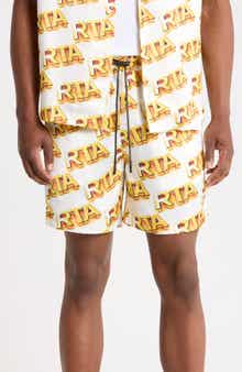 Clyde Logo Print Shorts