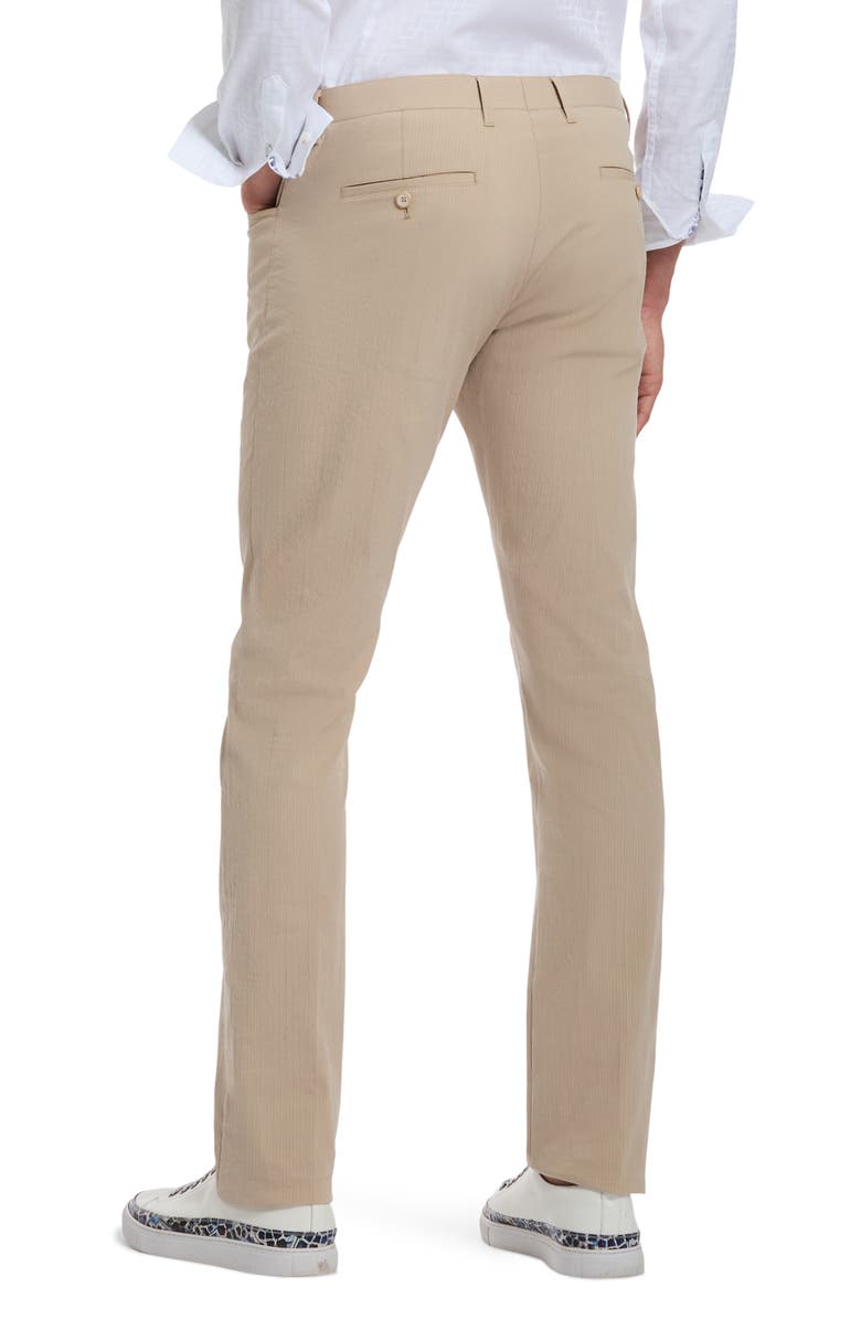 Robert Graham Rayburn Jacquard Straight Leg Pants, Alternate, color, Tan