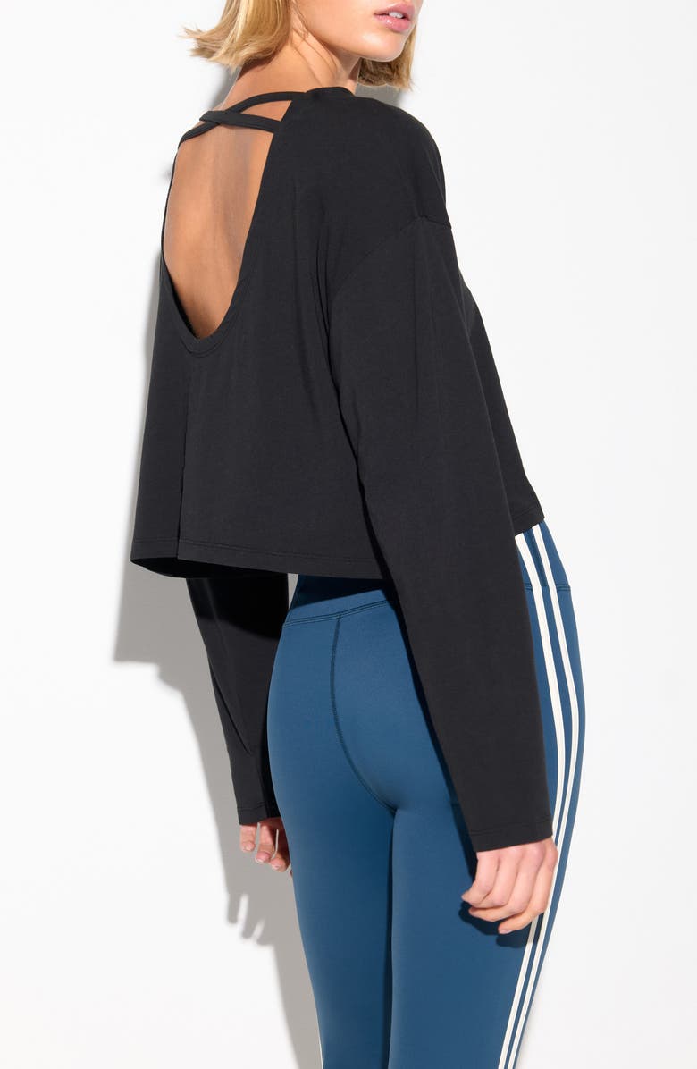 Spiritual Gangster Vanessa Top, Alternate, color, Black