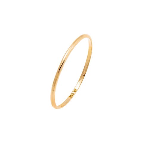 Solid Thin Eternity Band 14K