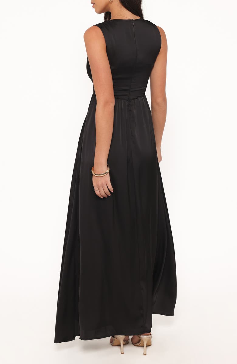 Petal & Pup Elania Maxi Dress, Alternate, color, Black
