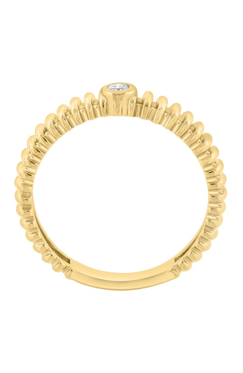 EFFY Diamond Bar Textured Band Ring, Alternate, color, Gold