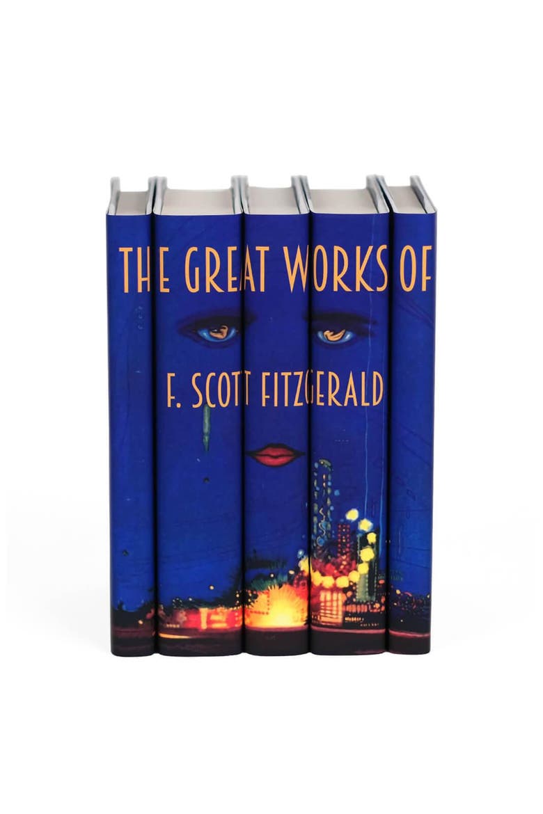 F. Scott Fitzgerald The Great Gatsby Cover Book Set, Main, color, Blue