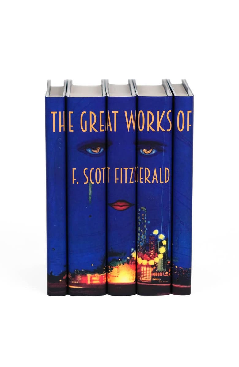 Juniper Books F. Scott Fitzgerald The Great Gatsby Cover Book Set, Main, color, Blue