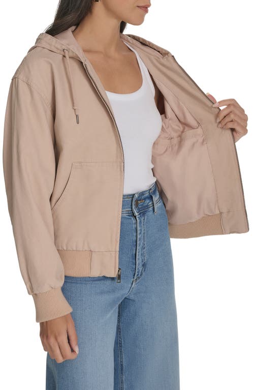 Levi's® Cotton Zip Work Hoodie In Light Pink