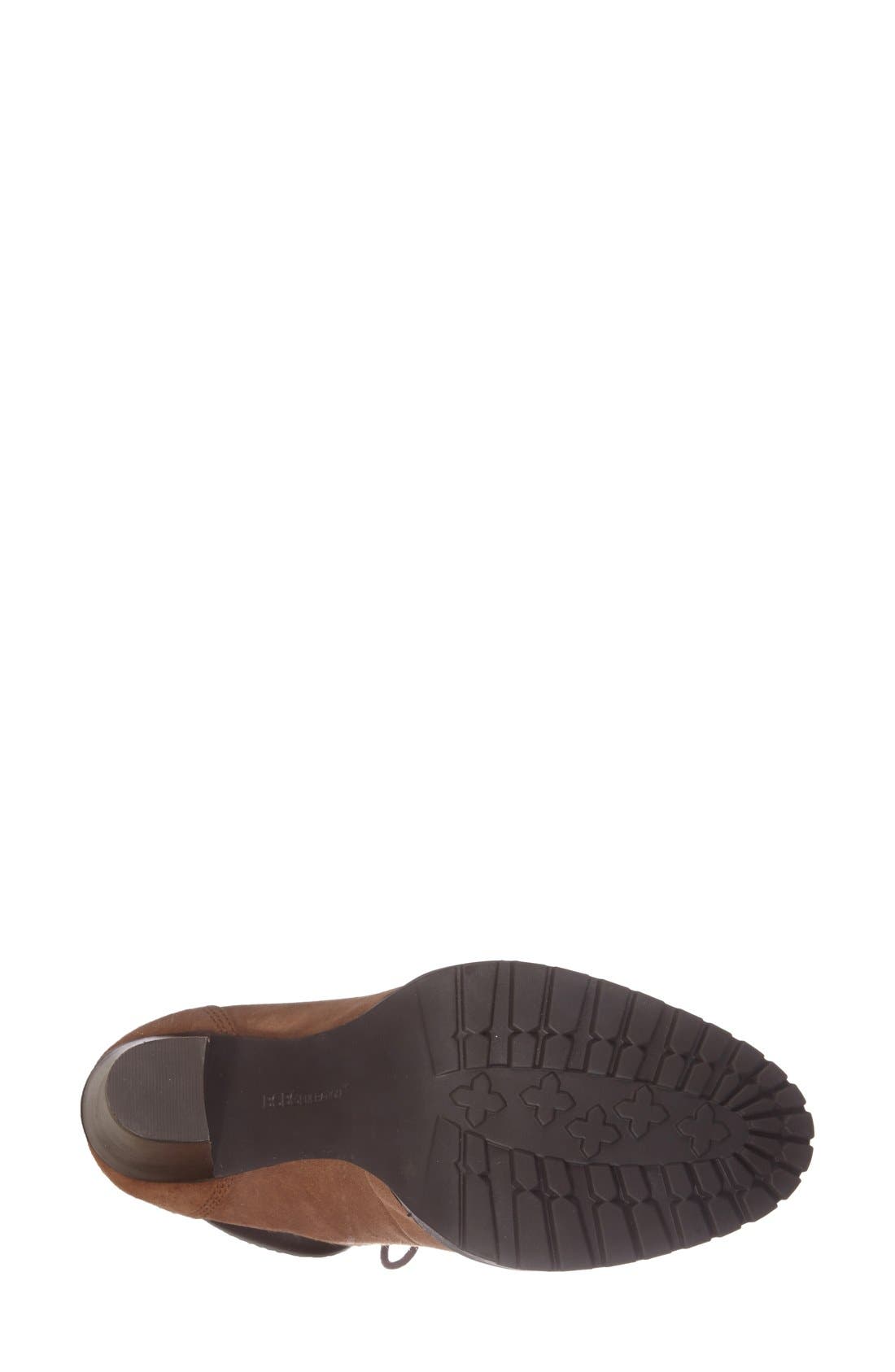'Maude' Lace-Up Bootie, Alternate, color, CARAMEL/ OAK