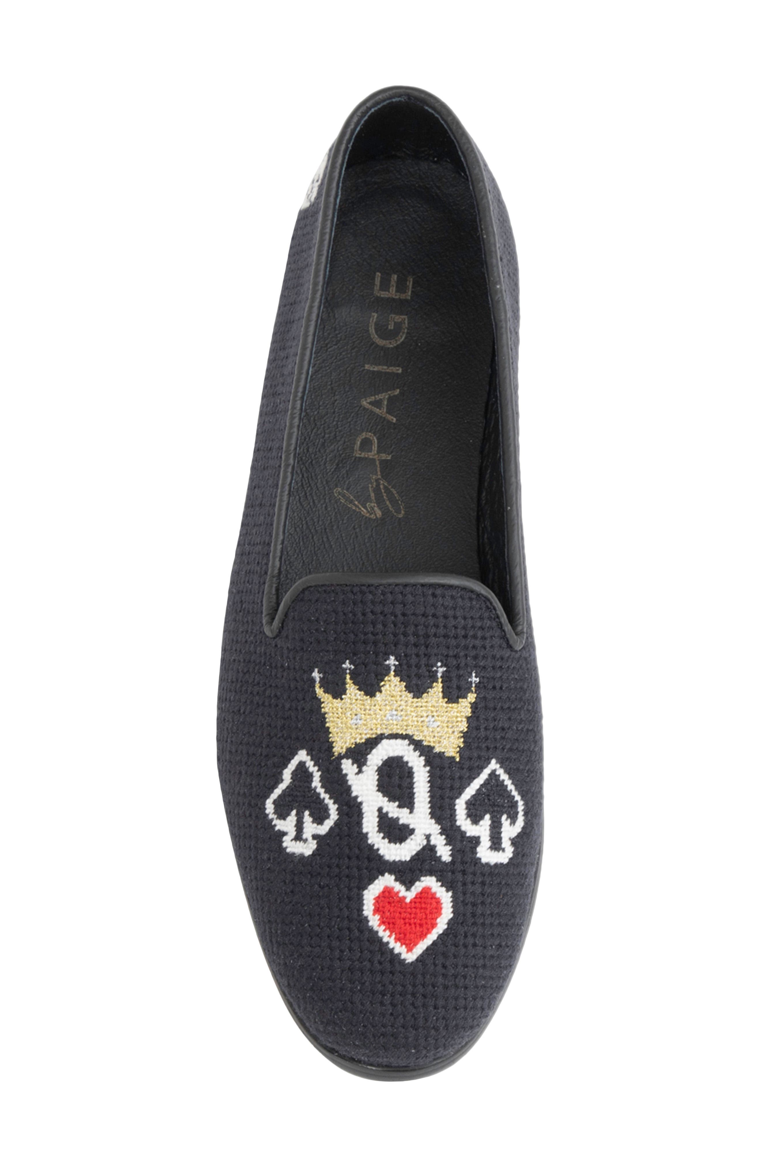 ByPaige Needlepoint Loafer, Alternate, color, Black