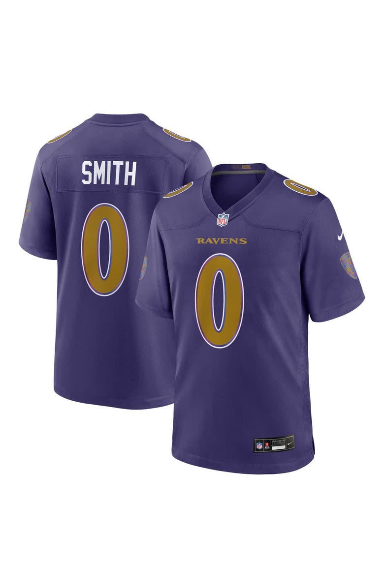 Nike Men's Nike Roquan Smith Purple Baltimore Ravens Alternate Game Jersey, Main, color, Purple