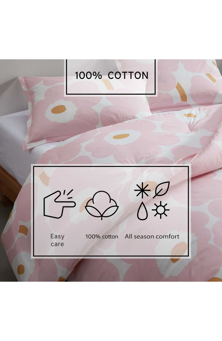 Marimekko Unikko Comforter & Shams Set, Alternate, color, Light Pink
